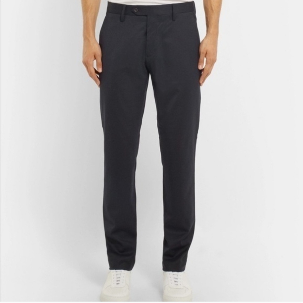 NN07 Theo Stretch Twill Wool Blend Men’s Trouser Pants in Blue
